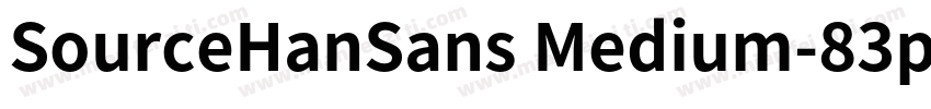 SourceHanSans Medium-83pv-RKSJ-H字体转换